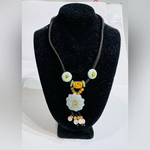 jade flower necklace